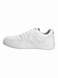 Men's White Solid Sneakers