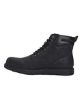 Men's Black Solid Boots