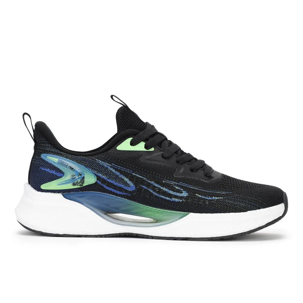 Black/Green Sports Shoes for Men
