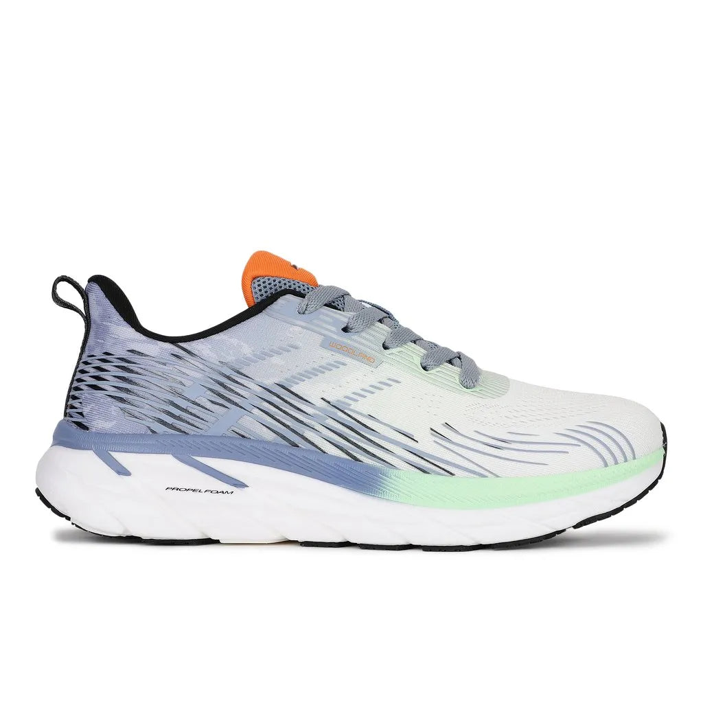White/Blue Sports Shoes for Men