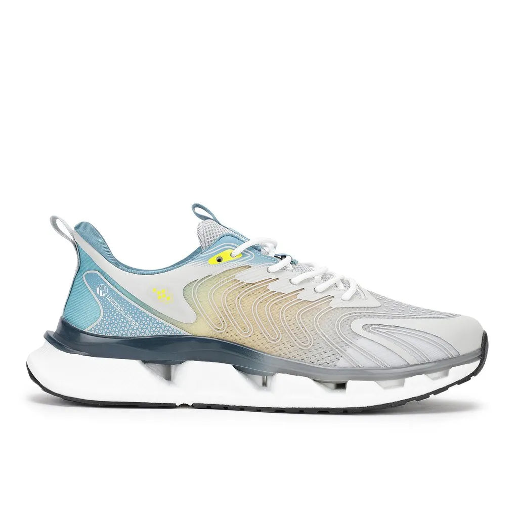 Lgrey/Yellow Sports Shoes for Men