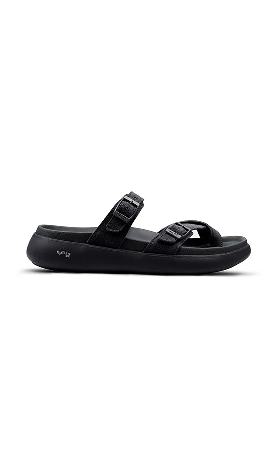 Happenstance Nova Jaguar Men's Premium Leather Sandals - Black