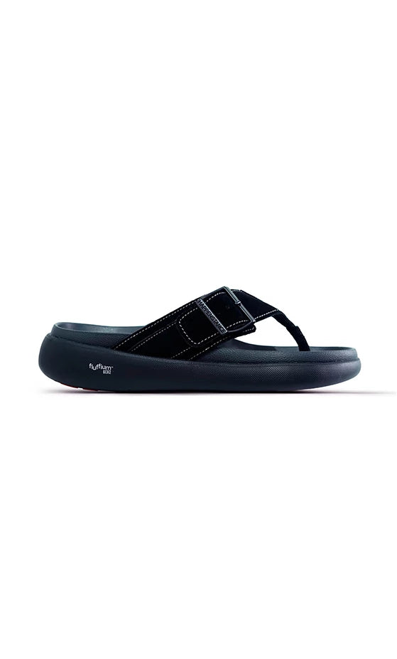 Happenstance Poetry Jaguar Men's Premium Comfort Sandals - Black