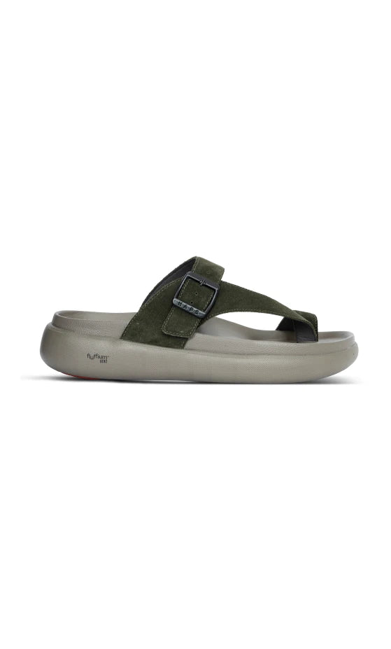 Happenstance Supra Men's Premium Biomechanical Sandals - Military Green