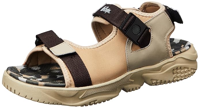 Lee Cooper LC8790E Men's Premium Leather Lace-Up Shoes - Beige